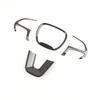 ABS Carbon Fiber Texture For Dodge Challenger Durango Charger 2015- Jeep 4pcs Car Interior Steering Wheel Panel Cover Trim