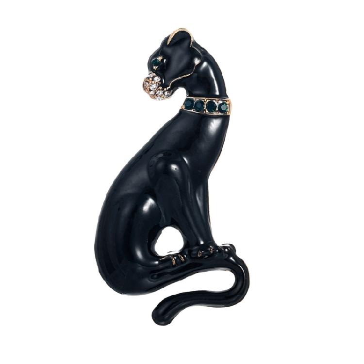 Panther Inspired Brooch Zinc Alloy Crafted Accessory Versatile For And Fashionable Individuals