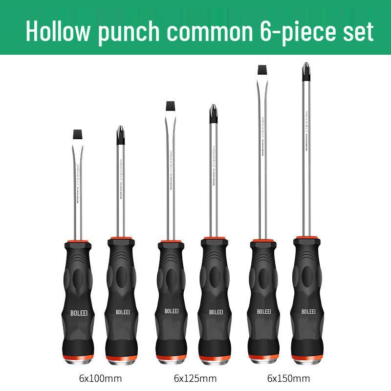 Multi-Function Screwdriver Set: Cross-Head, Slotted, Torx, Hammerable Flat-Head Tools