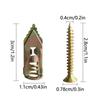 20/50/100 Set Self Tapping Screws Self Drilling Anchors Screws Drywall Anchors Expansion Nails Use For Gypsum Plasterboard