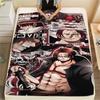One Piece Character Print Flannel Blanket,High Quality Comfortable for All Seasons,Home Decor,Warmth and Comfort,Perfect for Christmas Gifts