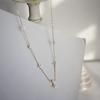 Yupsk Inlaid Zircon Four-leaf Flower Chain Necklace for Women New Niche Light Luxury Fashion Collares Choker Accessories