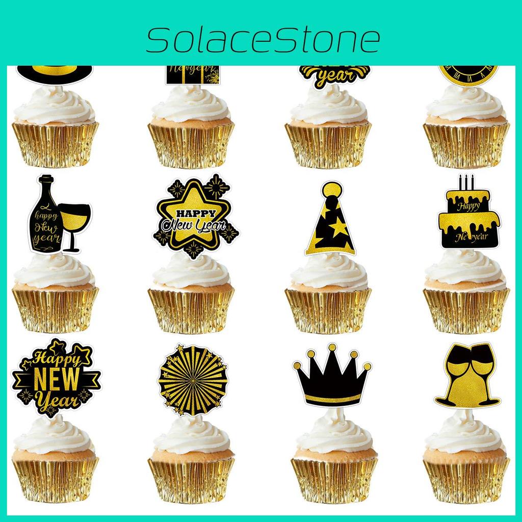 Hat Glass Wine Pattern Cake Toppers Festival Paper Flags Inserts Decor Party