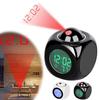 Digital LCD Projection Alarm Clock For Bedroom Multifunctional Electronic Clock With Display Voice Time USB Or Battery Powered