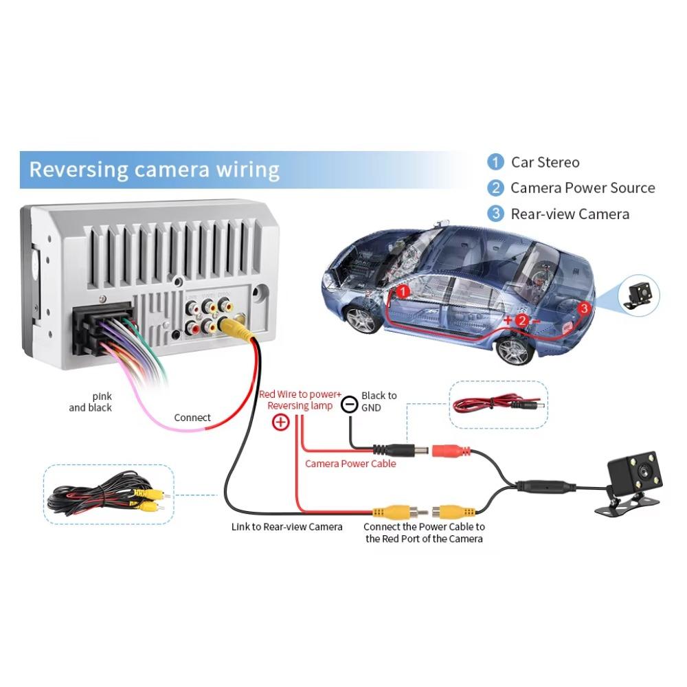 Universal 2 Din 7 Polegadas Tela Sensível Ao Toque Estéreo Auto Rádio Multimídia Player, Espelho Retrovisor Link/FM/TF/MP5 Áudio Do Carro