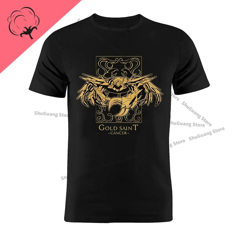 Футболки с героями мультфильмов японского аниме футболка унисекс с короткими рукавами и круглым вырезом с принтом рака Козерога Стрельца и созвездий L 2228₽