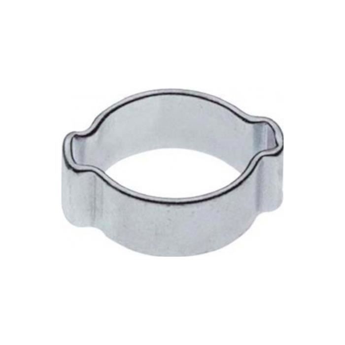 Collier de serrage 2 oreilles 7mm - ICH-ZAPFE.DE - Lot de 100 - Acier - Collier à oreille(s) - Simple