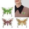 Handcraft Alloy Butterfly Pin Intricate Craftsmanship Sturdy Materials Fashion Accessory for Outfits or Bags Decoration