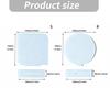 Desk Display Acrylic Photo Board Blank with Slot Base, Print Ready Panel for Office Counter and Photo Sign Use