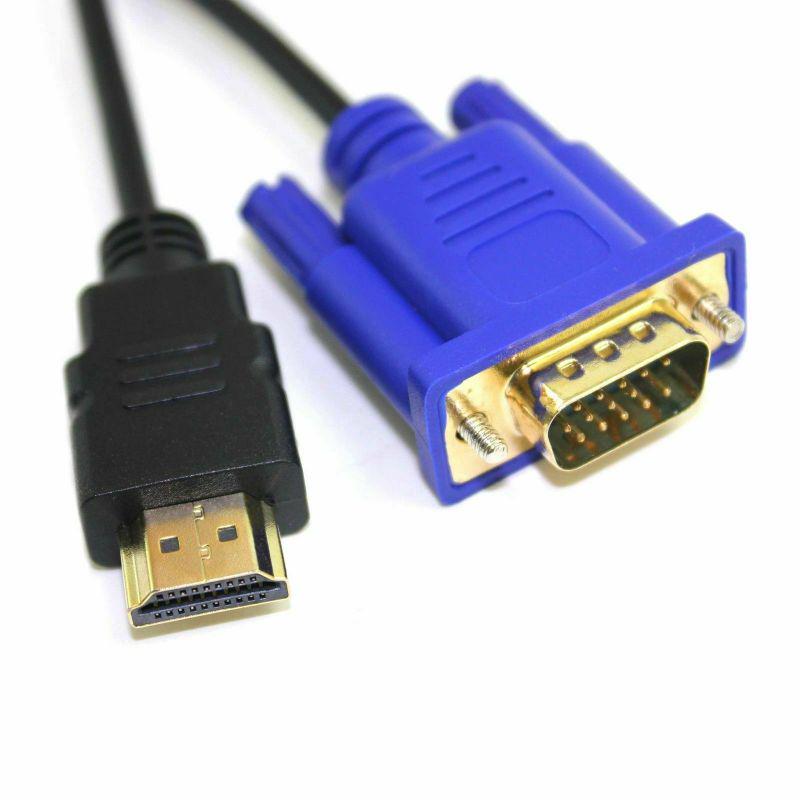 HDMI-kompatibilní na VGA 1080P Adaptérový Kabel HDMI-kompatibilní Samec na VGA HD-15 Samec Propojovací Kabel