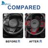 ABS Carbon Style For Subaru Crosstrek Impreza 2018 2019 2020 2025 2025 2025 2025 Car Steering Wheel Sticker Interior Accessories