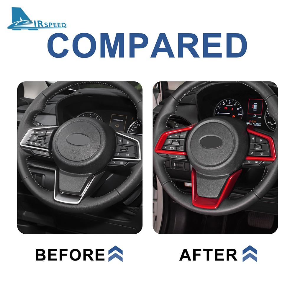 ABS Carbon Style For Subaru Crosstrek Impreza 2018 2019 2020 2025 2025 2025 2025 Car Steering Wheel Sticker Interior Accessories