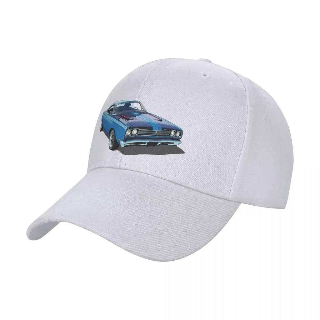 1969 Plymouth Roadrunner In Blue Baseball Cap Dad Hat Fishing Caps Unisex Luxury Hat Golf Women Unisex's