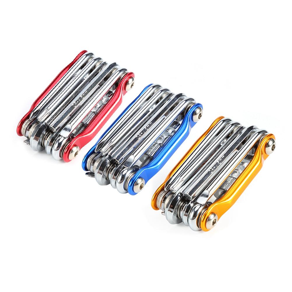 11in1 Transformers Bicycle Repair Tool Bike Pocket Multi Function Folding Tool