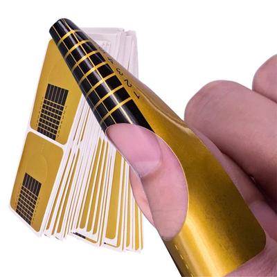 Nail Forms 100 Pcs Nail Art Form Stickers Self Adhesive Extension Tool UV Builder Tips Gel Forms Sticker