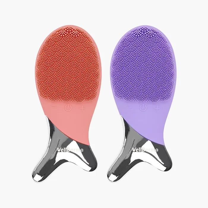 

Welderma Силиконовый Вибрационный Очиститель Массажер для Лица Рыбка RV Coral pink