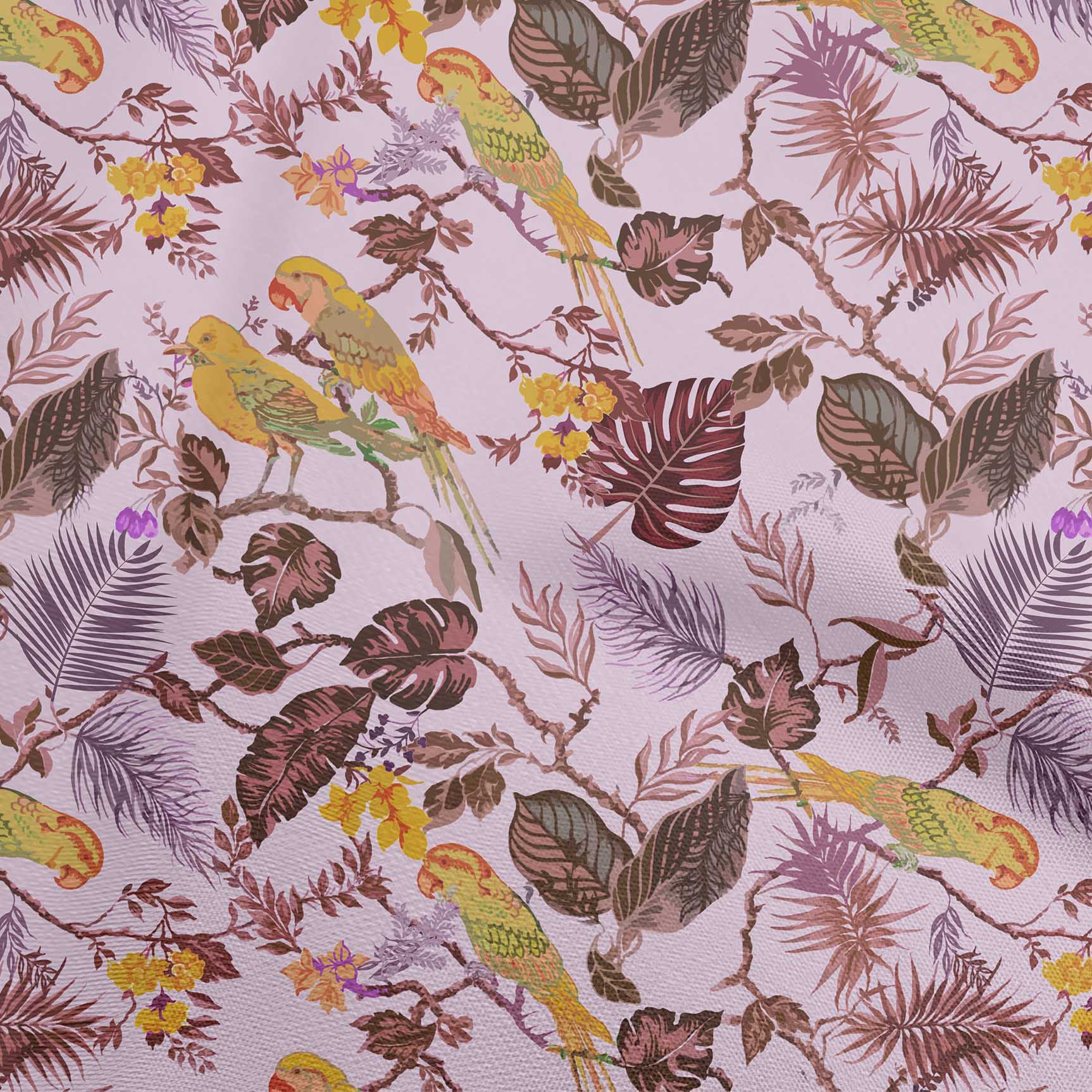 

oneOone Cotton Flex Light Blue Fabric Asian Tropical Diy Clothing Quilting Fabric Print Fabric By Yard 40 Inch 42 Inch Wide - Viscose Chiffon світло-рожевий колір