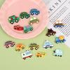 Simulation Cars 3 Cream Glue Phone Case Resin DIY Storage & Stationery Box with Refrigerator Stickers.