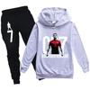 Children's Sportswear Set: Hoodie & Pants (3-12 Years) - Boys' 2-Piece Football Outfit for Spring & Autumn