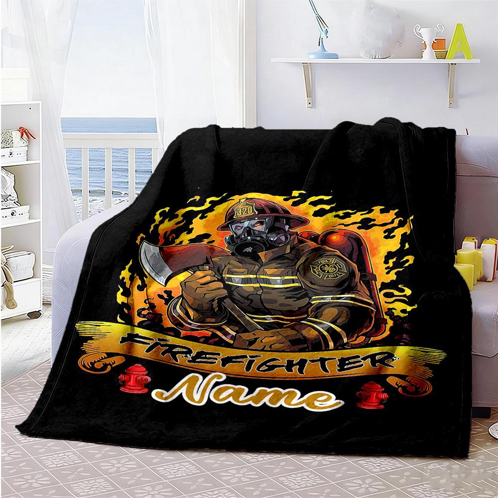 Theme Customize Your Name Blanket Multi-purpose Personalized Blanket Durable Comfort Great for Couch Chair Living Room Office Chair