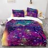 Cat Duvet Cover Set King Size Cute Cats Pattern Bedding Set Decorative Animal Polyester Comforter Cover with Pillowcases for Kid