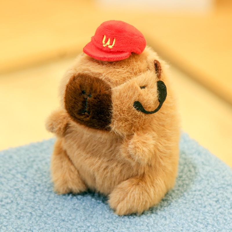 Doll Hair Card Kapibara Doll Pendant Keychain Capybara Plush Toy Trinket Doll