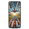 Reise-inspirierte Flugzeugroute Handyhülle für Samsung Galaxy A55 A35 A15 A14 A13 A25 A54 A51 A71 A72 A73 A32 A52 A41 5G Weiches TPU