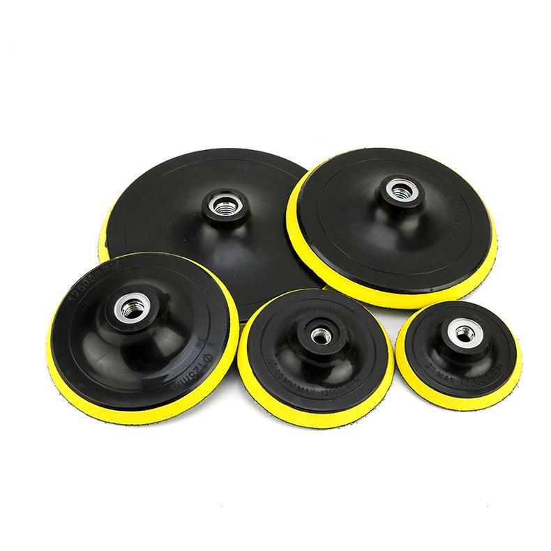 Self-Adhesive 4-Inch Flocking Sandpaper Disc for Angle Grinders - Hook & Loop Polishing Pad.