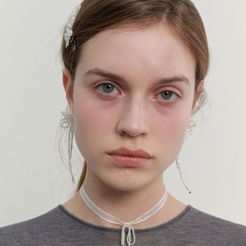 LIEBE MICH MONSTER Glänzende Perle Schleifen Haarspange (L241MHA020)