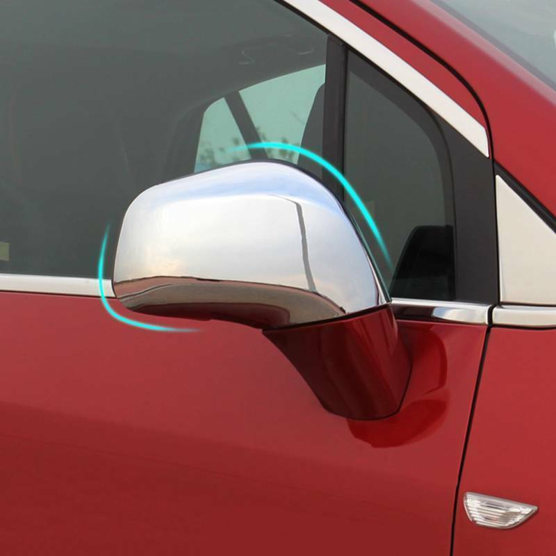 2pcs Chrome Side Mirror Cover Trim fit for Buick Encore Opel Vauxhall Mokka X Chevrolet Trax Tracker Holden Trax 2013-2018
