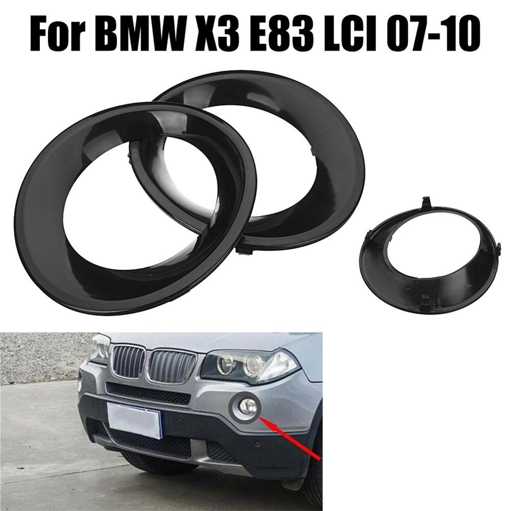 Pár obložení krytu mlhového světla se základním nátěrem pro BMW X3 E83 LCI 2007-2010 51113423789