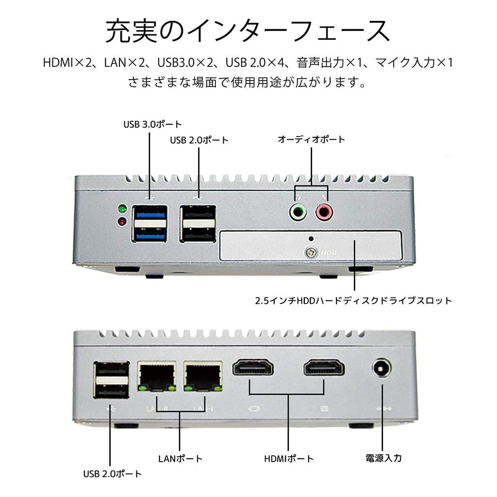 Skynew Bezwentylatorowy Mini PC Prawie bezgłośny Oszczędność energii Celeron N2840 4 GB DDR3L 128 GB Win10 Pro Numer produktu K3 / / SSD / Wi-Fi / Bluetooth 4.2 /