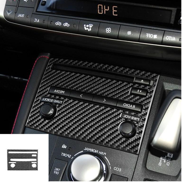 Ανθρακονήματα Για Lexus CT 2011-2017 Πίνακας Ελέγχου CD Κλιματισμού Πίνακας Ταχυτήτων Πίνακας Αέρα Αυτοκόλλητα αυτοκινήτου κάλυμμα Αυτοκίνητο