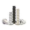 Nickel-Plated/Black Zinc/304 Stainless Steel Phillips Self-Tapping Screws, Round/Pan Head, Flat Tail, Sizes M2/M3/M4