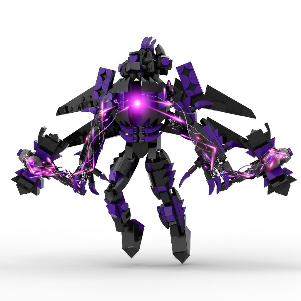 Purple Red Lotus Titan Surveillance King Audio Tv Toilet And Surveillance Man Toy Building Block