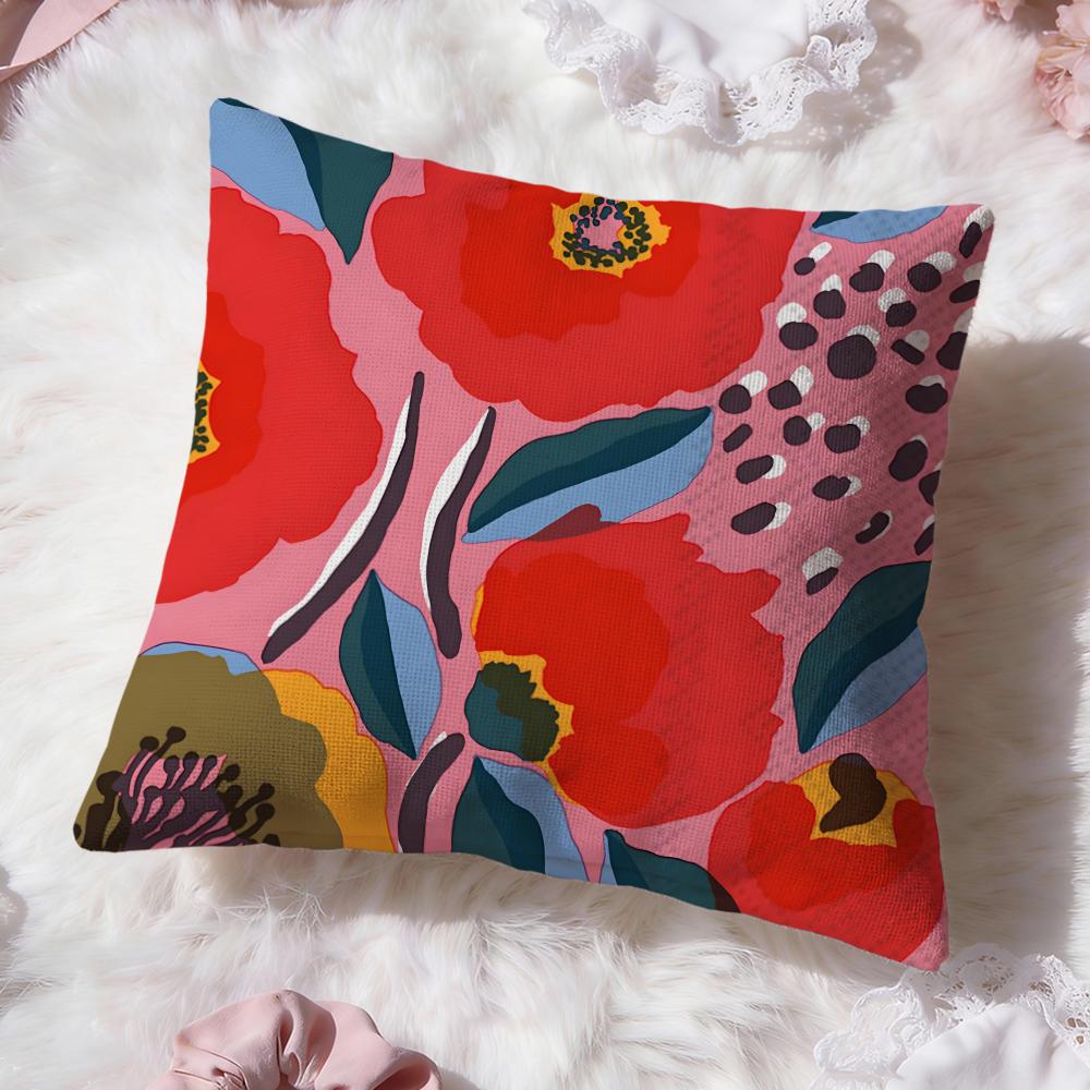 Artistic Background Patterns Cushion Cover Premium Comfort Reversible Pillow Cove Two In One Design for Any Room Car Interior
