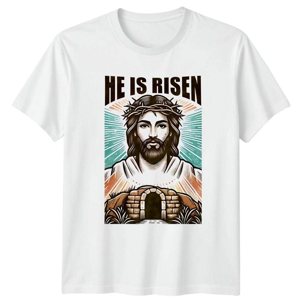 He Is Risen TShirt Easter Christianity Easter Gift For Him And Her S
