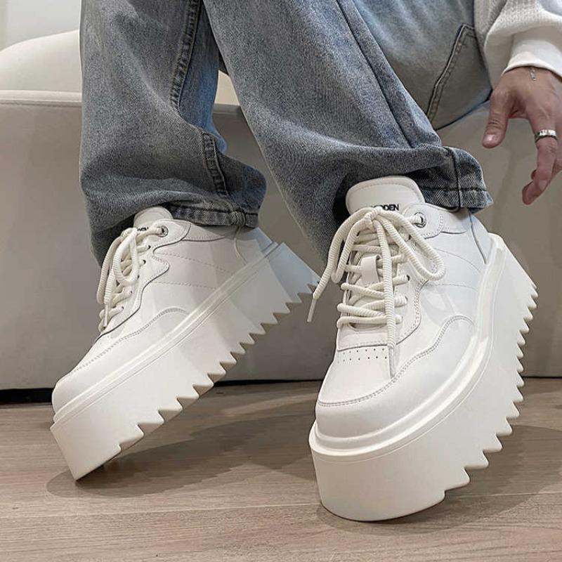 Fashion Men's Shoes Spring Autumn New Men Thick Soled Casual Sneakers High Quality Comfortable Soft Board Shoes Versatile Zapatos Hombre
