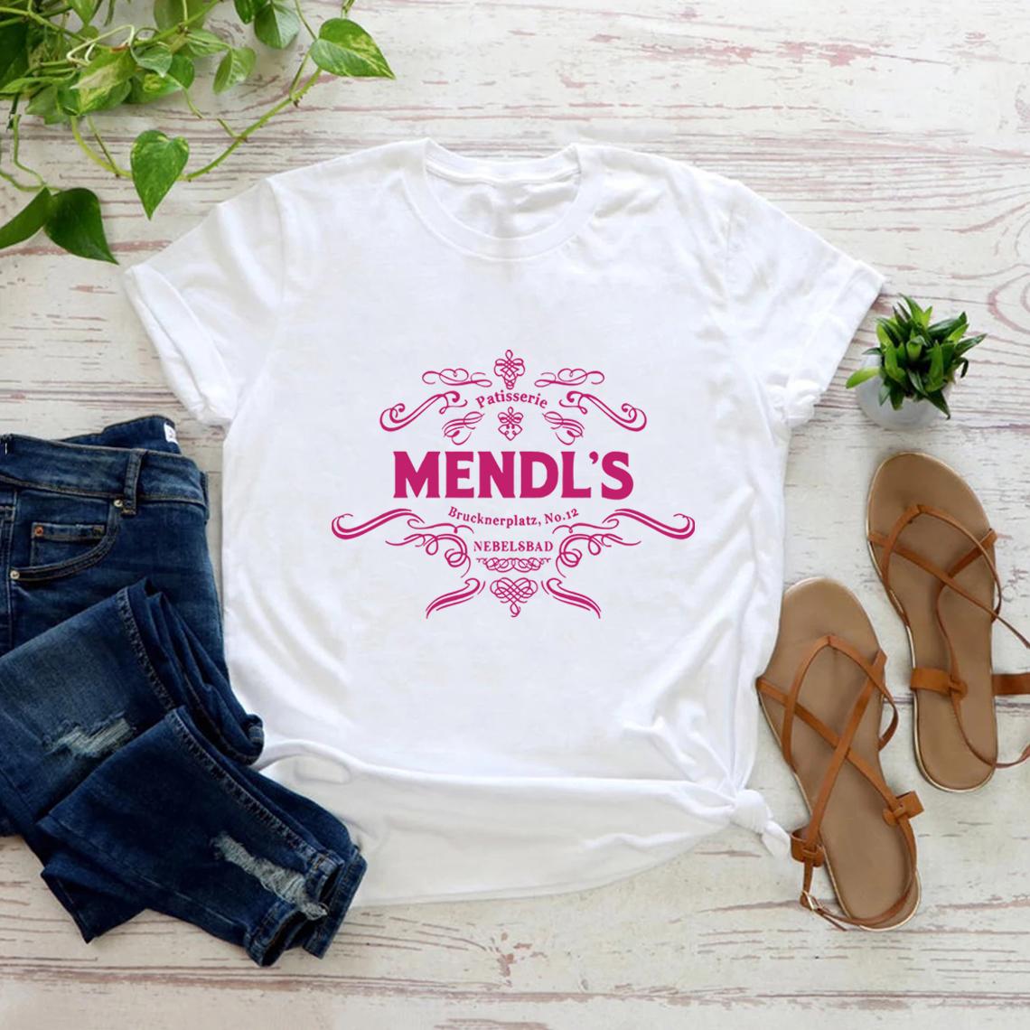 

Mendl s Bakery Box T-shirt The Grand Budapest Hotel Mendl s Shirt Mendl s Movie Inspired Graphic Tee Pink Mendl s Patisserie Top 4XL