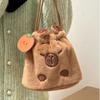 Animal Cartoon Capybara Plush Shoulder Bag Large Capacity Cartoon Crossbody Bag  Unisex