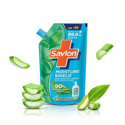 ITC Savlon Moisture Shield Flüssigseife Nachfüllpackung 650ml Reinigung Hautpflege Feuchtigkeitsspendend Familienseife