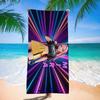 Trend Character Digital Print Double Sided Flannel Microfiber Beach Towel Quick Dry Absorbent Bath Towel