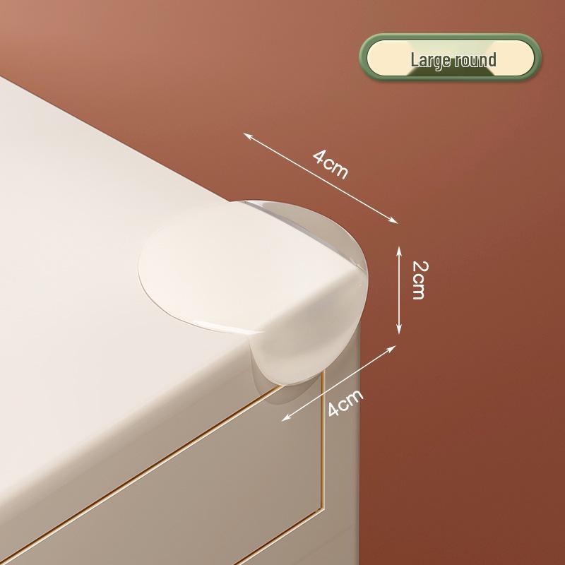 Transparent Water Drop PVC Corner Guards for Baby Safety - Anti-Collision Pads for Tables, Chairs & Walls
