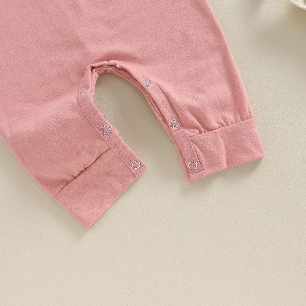 VISgogo 2 cs Newborn Rompers Spring Autumn Baby Girl Clothes Floral Cotton Blend Jumpsuit Overall + Hat Suit for 0-18 months