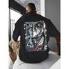 Men's Y2K Leisure TOKYO Street Anime Pattern T-shirt Summer New Style Unisex Casual T-shirt
