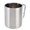 Stainless Steel Mug 360ml Double Wall Comfortable Handle Glossy Surface Exquisite Durable Stainless