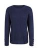 New Arrival Buttoned Women's Knit Sweater Loose Round Neck Casual Pullover