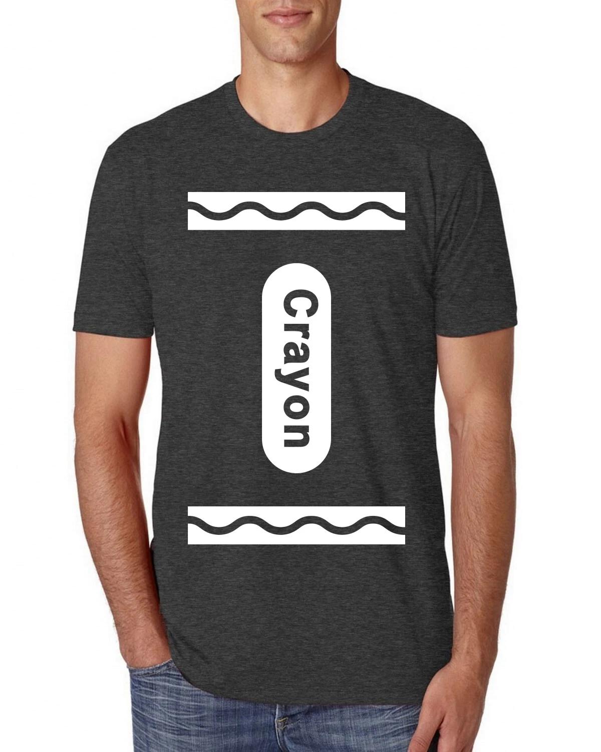 White Crayon Halloween Costume Mens Premium Tri Blend T- Shirt XL