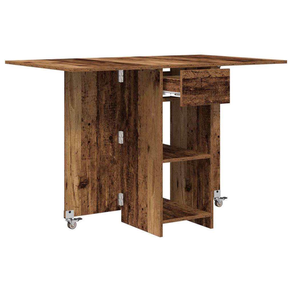 Dining Table 115 x 70 x 75 cm Particleboard Reclaimed Wood Look Rectangular