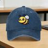 Joyful Cartoon Bee Cute Adorable Yellow Black Casual Baseball Cap For FeUnisex Unisex Summer  Rock Trucker Hat Classic Snapback Cap